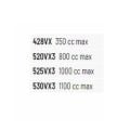 Did 525-114Vx3 2020-2023 MV Agusta Brutale 800 Rosso Uyumlu Zincir Vx3 Xring Silver (Gümüş) Renk