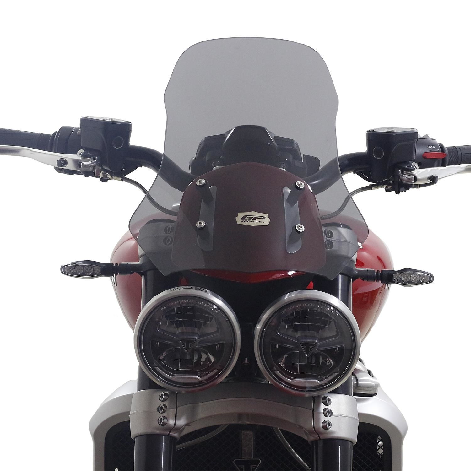 GP Kompozit Triumph Rocket 3 R / GT 2010-2023 Uyumlu Ön Cam Füme