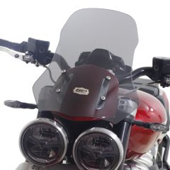GP Kompozit Triumph Rocket 3 R / GT 2010-2023 Uyumlu Ön Cam Füme